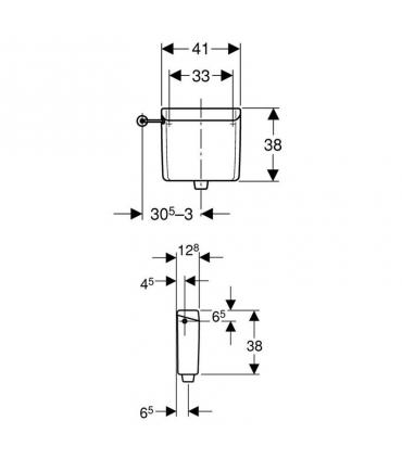 Reservoir rincer Geberit AP123