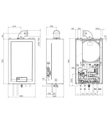 Condensing boiler Sime art.8108100 Format DGT HE