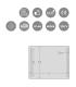 Specchio con luci laterali a LED Koh-I-Noor Panarea altezza 40 cm
