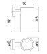 Nobili Zen Acpl12 Wall mounted glass holder H.115