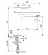Ideal Standard Cerafine O Bc554 miscelatore Lavabo senza scarico