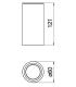 Bicchiere porta spazzolini da appoggio Nobili serie Zen