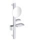 Miroir Ideal Standard Alu+ Bd589 diamètre 20 avec porte-savon