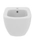 Ideal Standard single hole wall hung bidet Tesi series New art T3552, in matt white ceramic. Dimensions 36x53cm. To be completed
