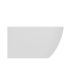 Ideal Standard single hole wall hung bidet Tesi series New art T3552, in matt white ceramic. Dimensions 36x53cm. To be completed
