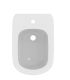 Ideal Standard single hole wall hung bidet Tesi series New art T3552, in matt white ceramic. Dimensions 36x53cm. To be completed
