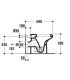 Wc a pavimento Ideal standard tesi classic bianco T3035 scarico a parete