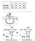 Lavabo sospeso Ideal Standard Tesi Classic
