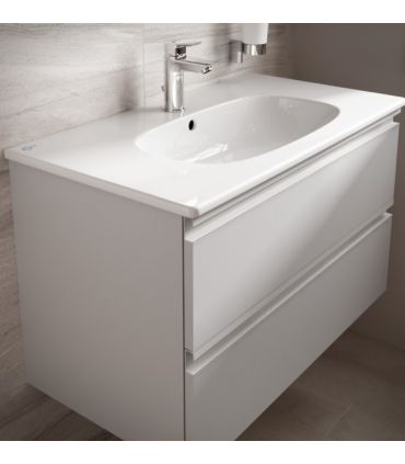 Lavabo sospeso o consolle monoforo Ideal Standard Tesi bianco