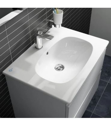 Lavabo sospeso o consolle monoforo Ideal Standard Tesi bianco