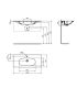 Lavabo sospeso o consolle monoforo Ideal Standard Tesi bianco
