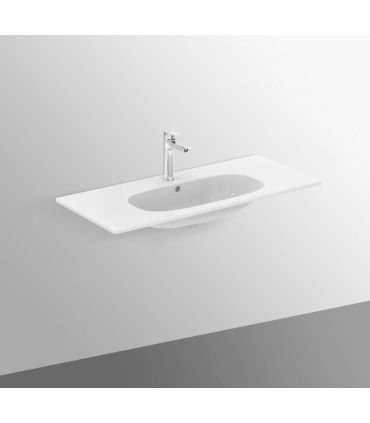 Lavabo sospeso o consolle monoforo Ideal Standard Tesi bianco