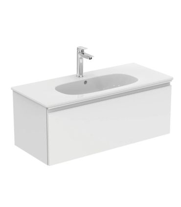 Lavabo sospeso o consolle monoforo Ideal Standard Tesi bianco