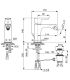 Miscelatore monoforo bidet con scarico Ideal Standard Connect Air A7030AA