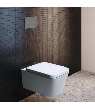 Sedile wc slim con chiusura ammortizzata Ideal Standard Blend Cube T3927