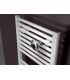 Irsap Geo towel warmer with 50mm white connections