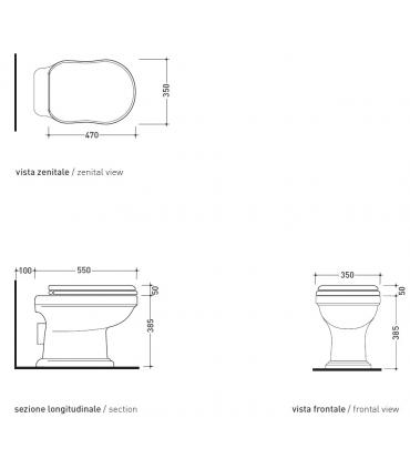 Seat toilet Flaminia Efi