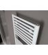 Irsap Geo towel warmer with 50mm white connections