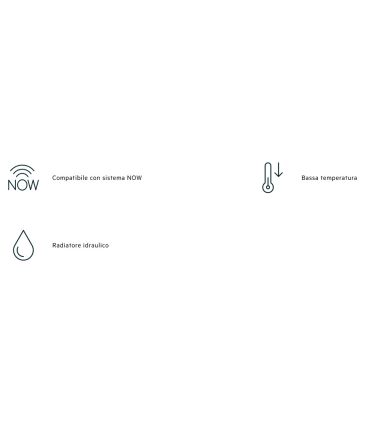 Scaldasalviette ad acqua Irsap collezione Venus con allacciamento standard