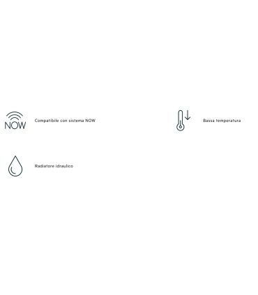 Scaldasalviette ad acqua Irsap serie Venus con attacchi 50mm
