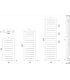Towel warmer  Irsap series  Page with attack  50mm