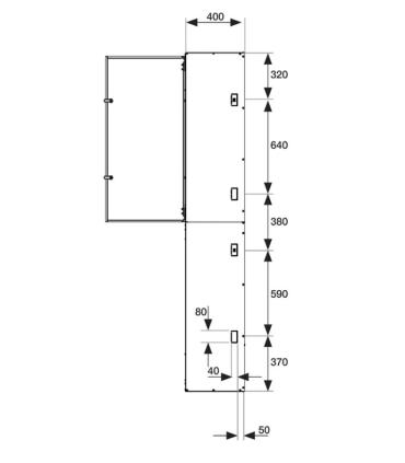 External box Mitsubishi Ecodan Inwall 2.0 EINB2-F