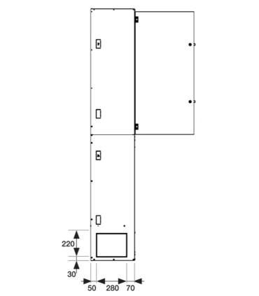 External box Mitsubishi Ecodan Inwall 2.0 EINB2-F