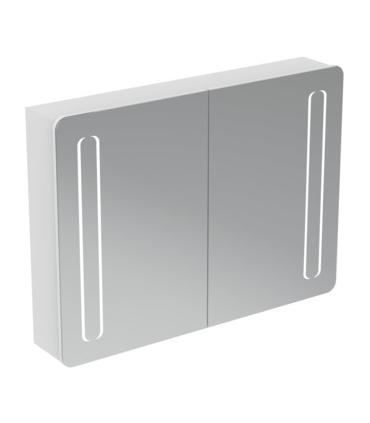Specchio contenitore con luce integrata a due ante Ideal Standard