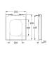 Abattant WC enveloppant en céramique Grohe Cube avec fermeture amortie 39488000 blanc
