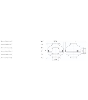 Aspiratore centrifugo in acciaio Vortice CA 100 MD 16150