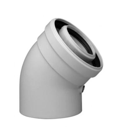 45 degree coaxial bend Baxi D.60/100