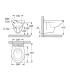 Toilettes suspendues sans bride Grohe Bau Ceramic 39427000 blanches