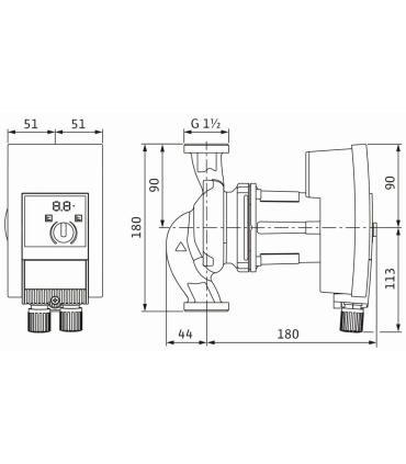 Wilo Yonos Maxo 25 230V Wet Rotor Circulator