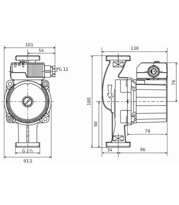Sanitary circulator Wilo STAR-Z 25/2 EM 230V