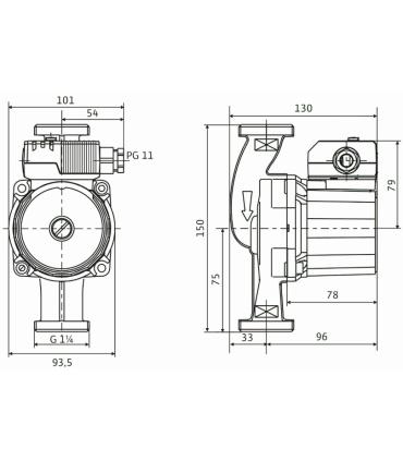 Sanitary circulator Wilo STAR-Z 20 EM 230V