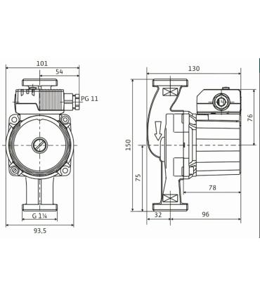 Sanitary circulator Wilo STAR-Z 20 EM 230V