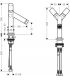 Mitigeur lavabo monotrou deux Poignee s Starck Hansgrohe AXOR