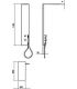 Shower column, Lineabeta, collection Supioni, model 53915 stainless steel