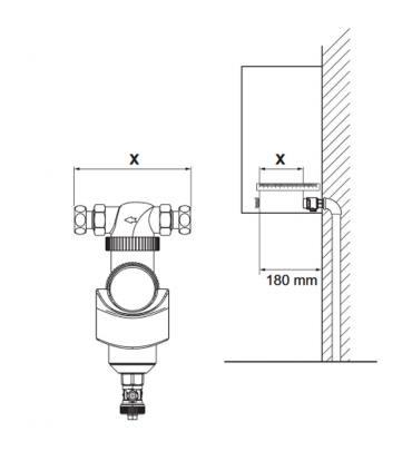 Defangatore con magnete per caldaie a condensazione Vaillant