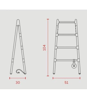 Electric towel warmer Tubes Scaletta series