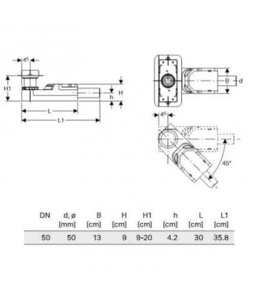 Set installation encastre' pour tranches CleanLine, Geberit