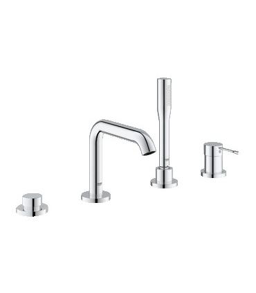 Kit de finition melangeur bord  de baignoire, Grohe, Essence New avec bec et douchette