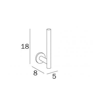 Paper holder with spare roll collection Touch Inda