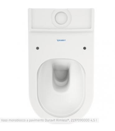 WC monobloc Duravit, série White Tulip 219709, avec émail hygiénique