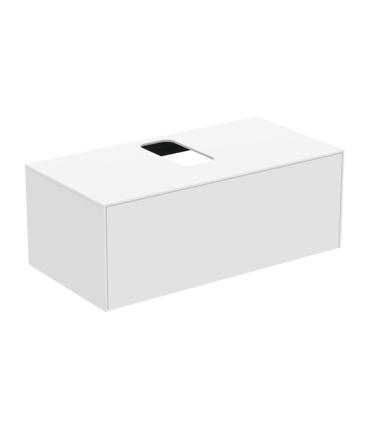 Lacquered washbasin cabinet with one drawer, Ideal Standard Conca