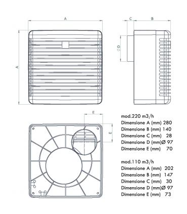 Centrifugal aspirator for Vortice Vort Press ducts