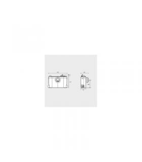 SaniSLIM Silence trituratore bagno completo