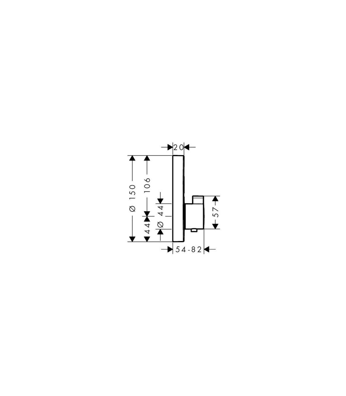 Hansgrohe miscelatore termostatico incasso per 2 utenze ShowerSelect S  15743000 