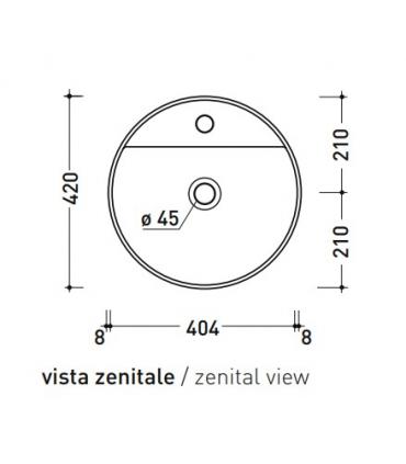 Lavabo a pavimento Ceramica Flaminia Monotwin MTR42P