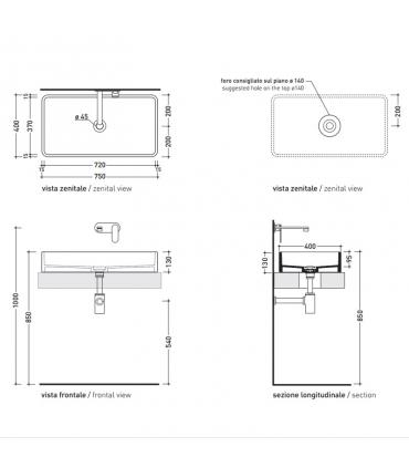 Flaminia Miniwash Multiposition Washbasin